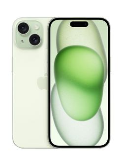REFURBISHED Apple iPhone 15, iOS, 6.1", 5G, SIM Free, 512GB, Excellent, Green