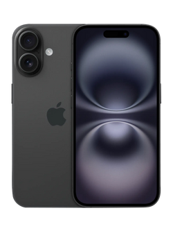 REFURBISHED Apple iPhone 16, iOS, 6.1", 5G, SIM Free, 512GB, Excellent, Black