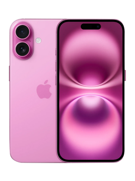 REFURBISHED Apple iPhone 16, iOS, 6.1", 5G, SIM Free, 512GB, Excellent, Pink
