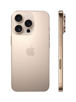 REFURBISHED Apple iPhone 16 Pro, iOS, 6.3", 5G, SIM Free, 1TB, Excellent - view 2, Desert Titanium