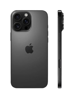 REFURBISHED Apple iPhone 16 Pro, iOS, 6.3", 5G, SIM Free, 1TB, Excellent - view 2, Black Titanium