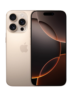REFURBISHED Apple iPhone 16 Pro, iOS, 6.3", 5G, SIM Free, 512GB, Excellent, Desert Titanium