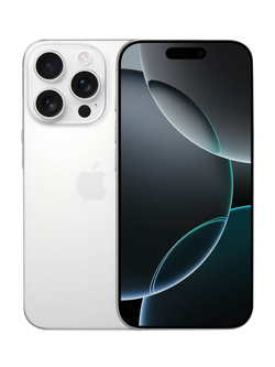 REFURBISHED Apple iPhone 16 Pro, iOS, 6.3", 5G, SIM Free, 512GB, Excellent, White Titanium