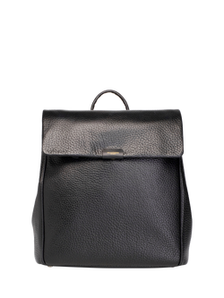 Storksak St James Leather Changing Bag, Black, Black