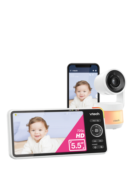 VTech RM6767HD 5.5" Colour Smart Video Baby Monitor, Multi