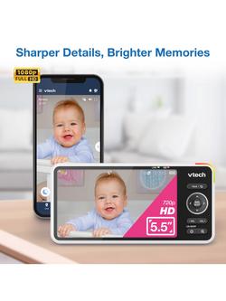 VTech RM6767HD 5.5" Colour Smart Video Baby Monitor - view 2, Multi