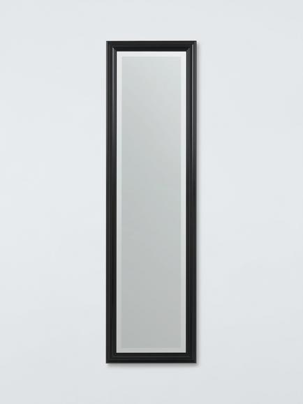 John Lewis Classic Rectangular Wall Mirror, 117 x 27cm, Black, Black