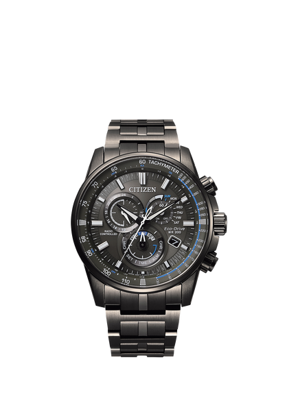 Citizen CB5887-55H Men's Chrono A.T Round Bracelet Strap Watch, Black, Black