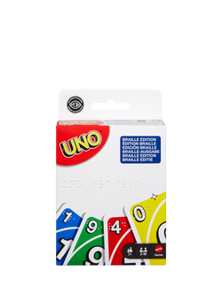 Mattel UNO Braille Card Game, Multi