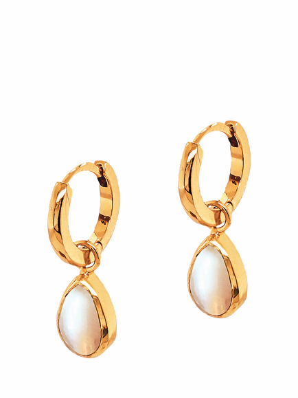 Ivory & co. Luxe Bridal Freshwater Pearl Drop Earrings, Yellow Gold, Yellow Gold