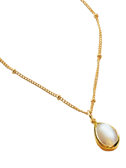 Ivory & co. Luxe Bridal Freshwater Pearl Pendant Necklace, Yellow Gold, Yellow Gold