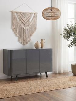 KETTLER Lorenzo 3 Door Sideboard, Grey - view 2, Grey