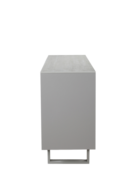 KETTLER Oslo 3 Door Sideboard, Grey - view 2, White