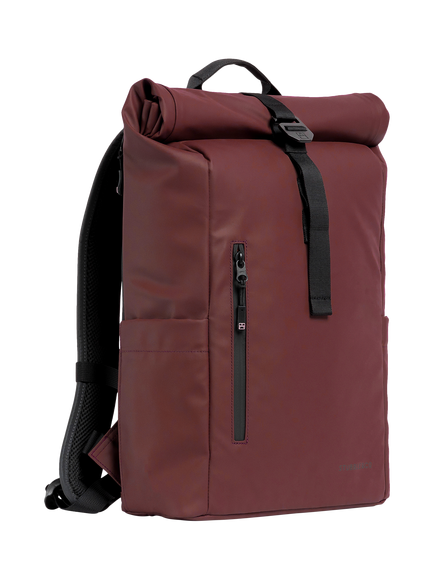 Stubble & Co The Roll Top Backpack, 15L, Garnet Red