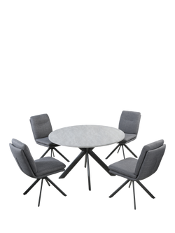 KETTLER Boston 4 Seat Dining Set, Grey, 