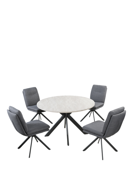 KETTLER Boston 4 Seat Dining Set, Grey - view 2, 