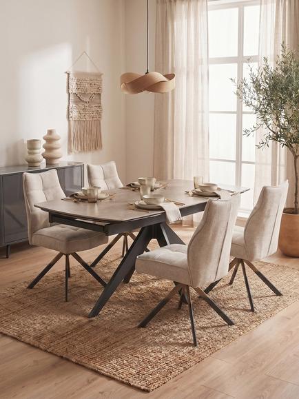 KETTLER Lorenzo 4-6 Seater Dining Set, Grey - view 2, 
