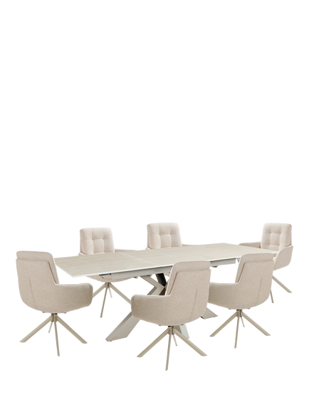 KETTLER Oslo 6-8 Seat Dining Set, Natural, Natural
