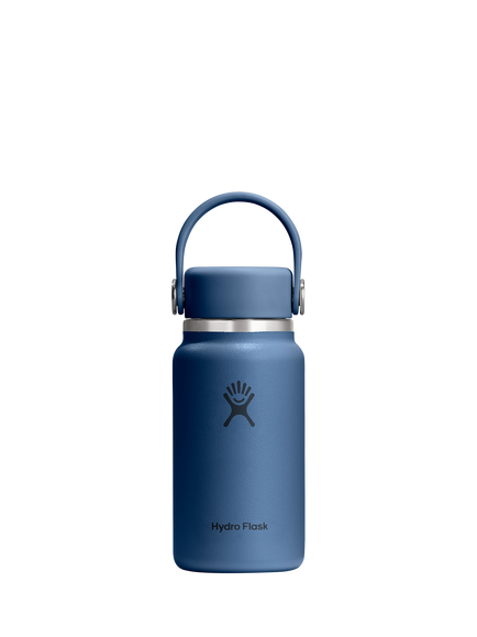 Micro Hydro Double Wall Vacuum Insulated Stainless Steel Drinks Bottle with Removable Strap, 200ml, Harbor Blue