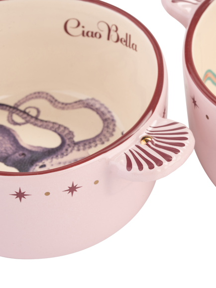 Yvonne Ellen Stoneware Ramekins, Set of 2, 10cm, Pink - view 2, Multi