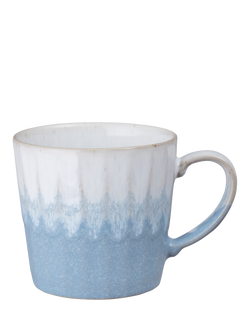 Denby Reactive Glaze Stoneware Mug, 400ml, Light Blue, Blue