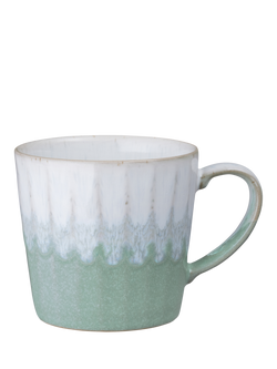 Denby Reactive Glaze Stoneware Mug, 400ml, Light Green, Green