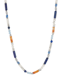 BARTLETT LONDON Beaded Necklace, Silver, Silver