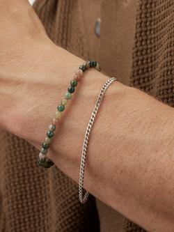 BARTLETT LONDON Men's Agate Duo Bracelet Set, Silver - view 2, Silver