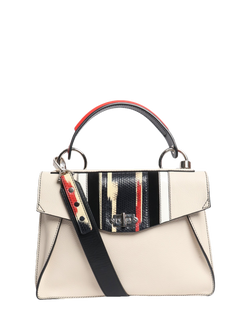 Pre-loved Proenza Schouler Snake Effect Hava Bag, Cream/Multi, Cream/Multi