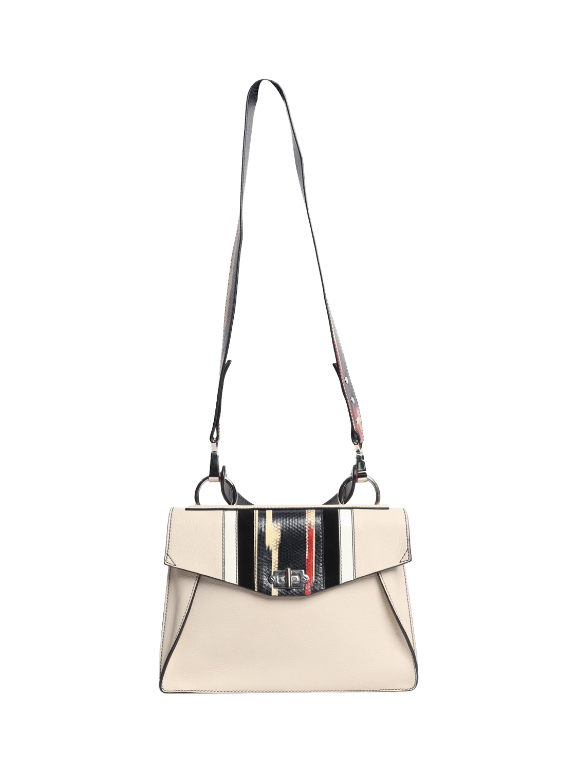Product image 2 of 8, which shows Pre-loved Proenza Schouler Snake Effect Hava Bag, Cream/Multi