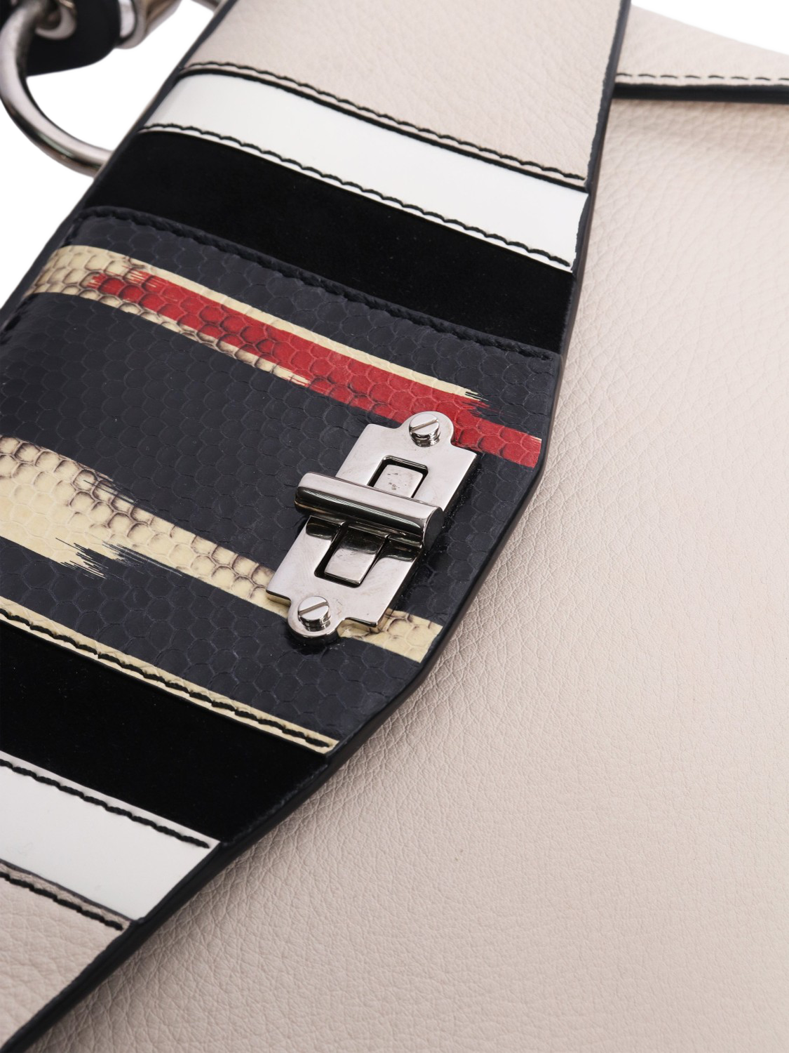 Product image 4 of 8, which shows Pre-loved Proenza Schouler Snake Effect Hava Bag, Cream/Multi