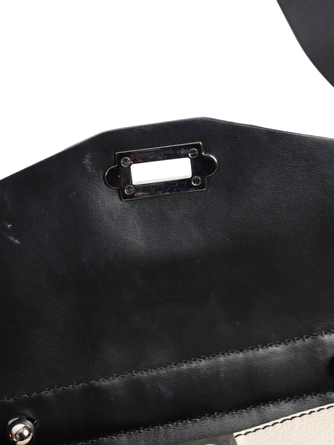 Product image 5 of 8, which shows Pre-loved Proenza Schouler Snake Effect Hava Bag, Cream/Multi