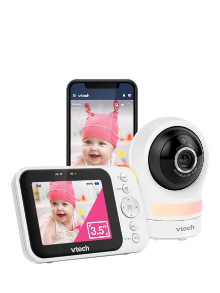 VTech RM4761HD 3.5" Smart Wi-Fi Video Baby Monitor, Multi