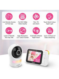 VTech RM4761HD 3.5" Smart Wi-Fi Video Baby Monitor - view 2, Multi