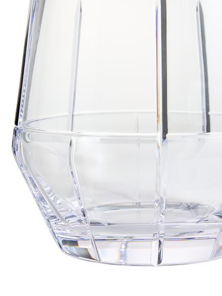 Vera Wang Luxe Graphite Cut Glass Crystal Ice Bucket / Vase, H16cm, Clear - view 2, Crystal