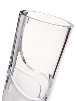 Vera Wang Luxe Graphite Cut Glass Crystal Vase, H21cm, Clear - view 2, Crystal