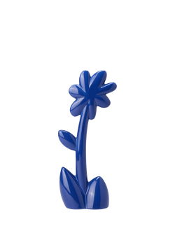 The Conran Shop Oddments Glazed Ceramic Flower Ornament, Ink Blue, Ink Blue