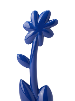 The Conran Shop Oddments Glazed Ceramic Flower Ornament, Ink Blue - view 2, Ink Blue