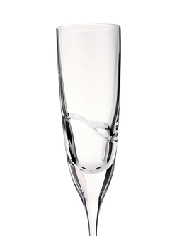 Vera Wang Luxe Graphite Cut Glass Crystal Champagne Flutes, 148ml, Set of 2, Clear - view 2, Crystal