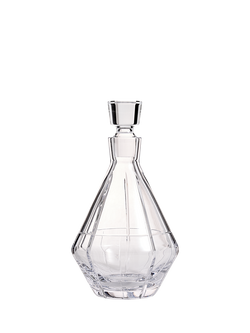 Vera Wang Luxe Graphite Cut Glass Crystal Decanter, 850ml, Clear, Crystal