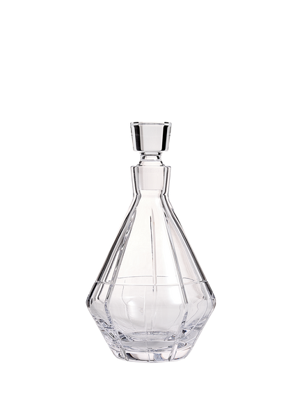 Vera Wang Luxe Graphite Cut Glass Crystal Decanter, 850ml, Clear, Crystal