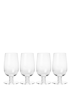 The Conran Shop Grove Short Stem Flute Glass, Set of 4, 200ml, Clear, Glass