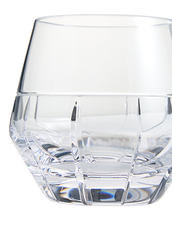 Vera Wang Luxe Graphite Cut Glass Crystal Tumblers, 320ml, Set of 2, Clear - view 2, Crystal
