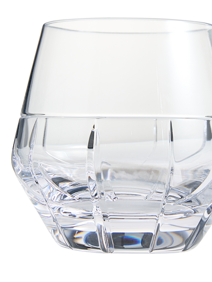 Vera Wang Luxe Graphite Cut Glass Crystal Tumblers, 320ml, Set of 2, Clear - view 2, Crystal
