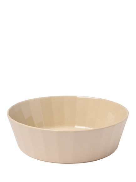The Conran Shop Shapes Porcelain Serve Bowl, 19cm, Oatmeal, Oatmeal