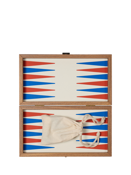 The Conran Shop Milos Wooden Travel Backgammon Set, White / Black