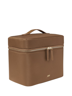 July Vanity Cosmetic Case, Light Brown