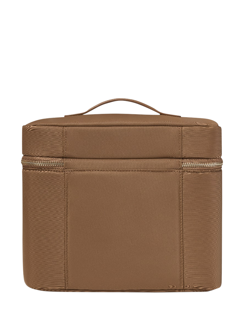 Product image 2 of 6, which shows July Vanity Cosmetic Case, Light Brown