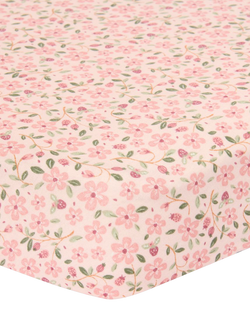 Little Dutch Fairy Floral Fitted Cotbed Sheet, Multi
