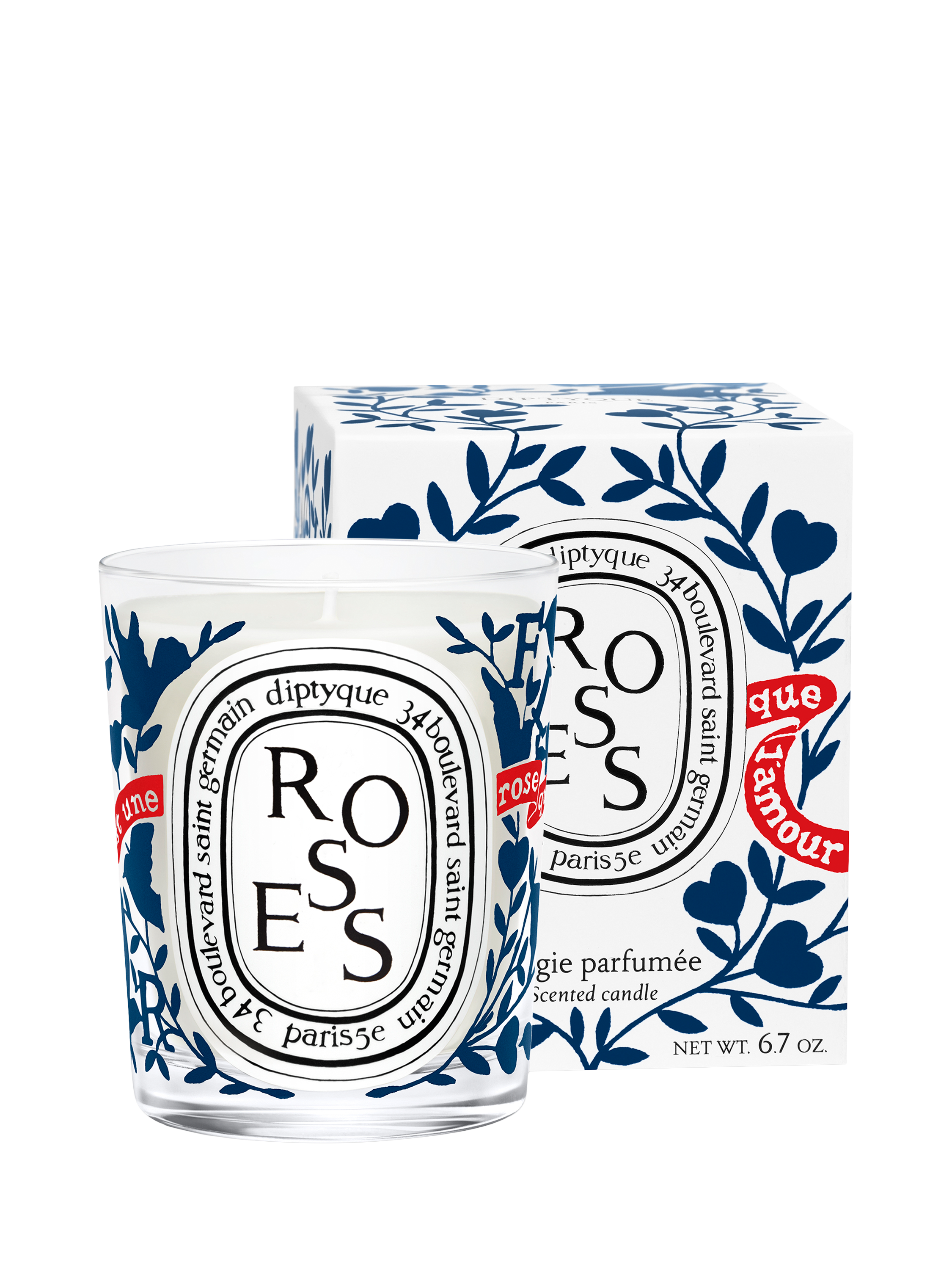 Diptyque Limited Edition Valentine's Day Roses Scented Candle, 190g